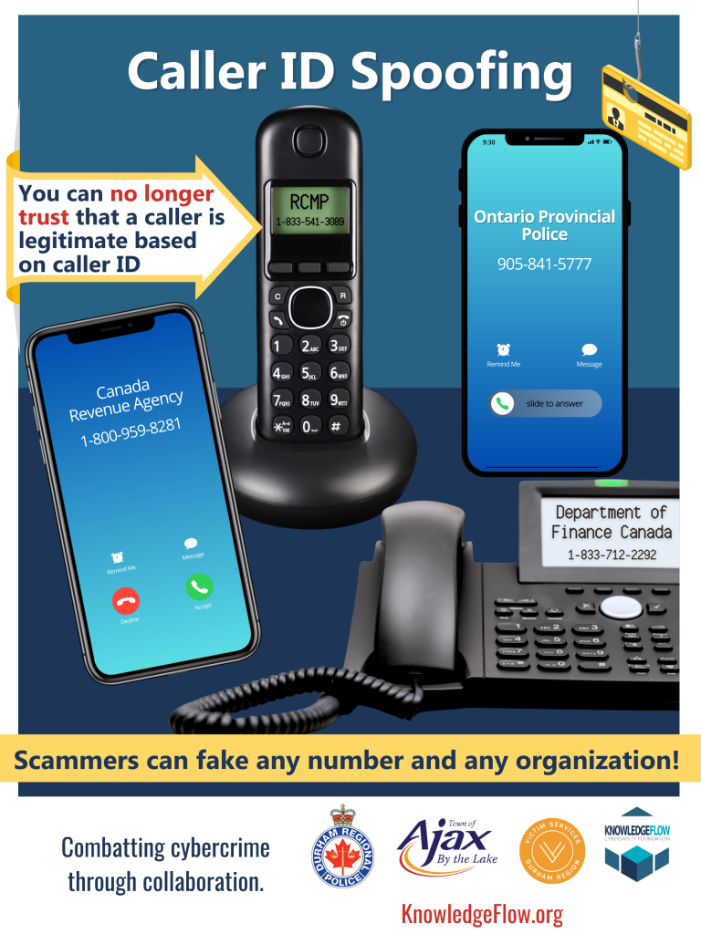 You can no longer trust that a caller is legitimate based on caller ID. Scammers can fake any number and any organization! 