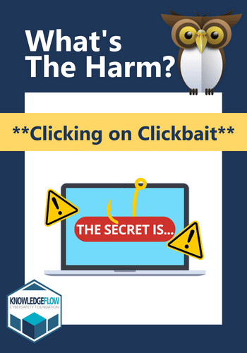 Front side of Clicking on Clickbait card