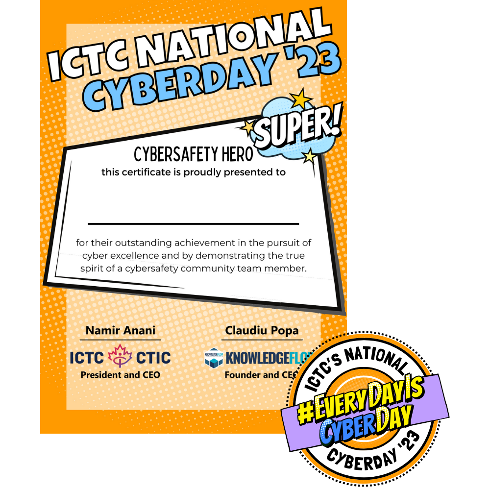 Certificat et badge CyberDay 2023