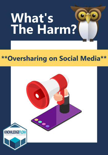 Front side of Oversharing on Social Media card